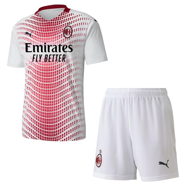 Camiseta AC Milan 2ª Kit Niño 2020 2021 Blanco